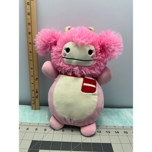 Pink Fluffy Monster Plush Stuffed Animal Cute Kawaii Toy